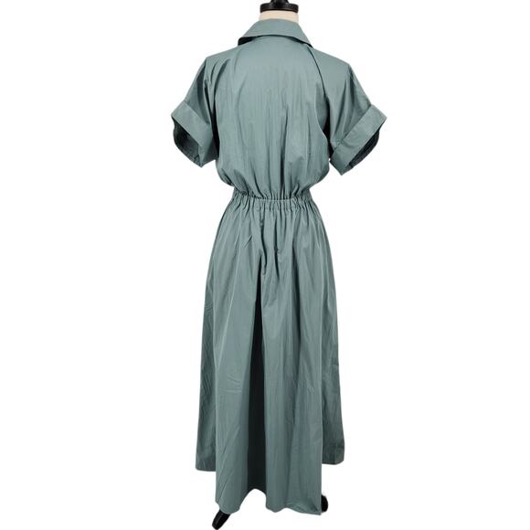 Abercrombie & Fitch Utility Midi Shirt Dress – Size Small - Picture 5 of 8